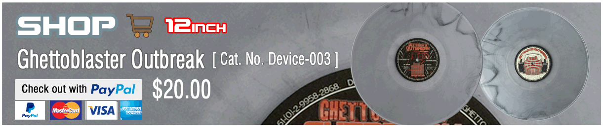 Buy the Ghettoblaster Outbreak. Device-003 6 Tracks 12inch Vinyl from Devious Devices Shop now
